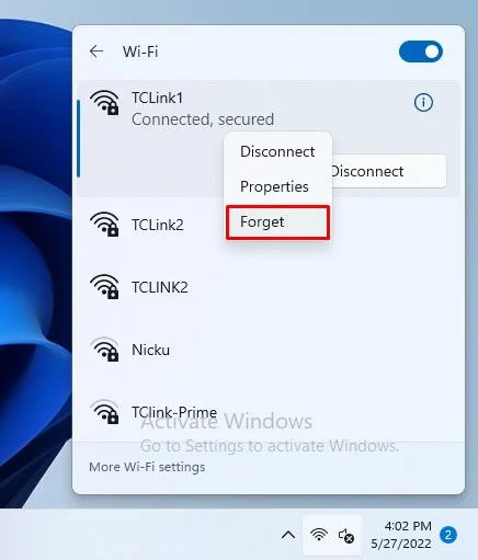  انسَ شبكة Wi-Fi