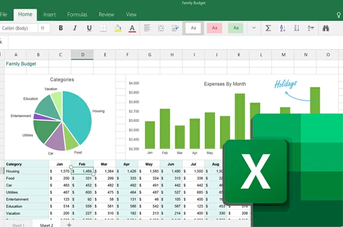 إنشاء مخطط في Excel