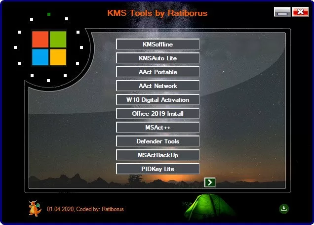 برنامج Ratiborus KMS Tools 01.12.2023 لتفعيل الويندوز والأوفيس