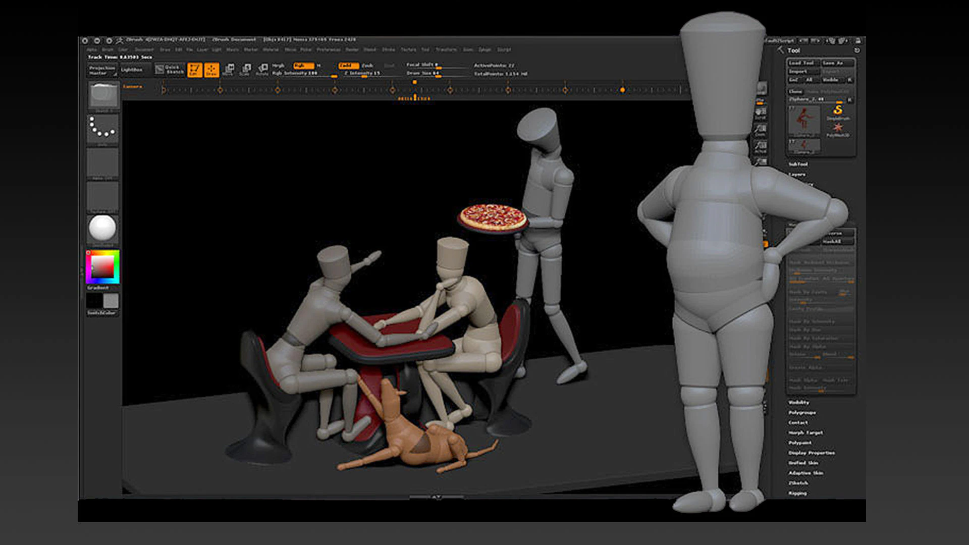 ZBrush Mannequins تحميل برنامج Pixologic ZBrush 2025.1.0 كامل مع التفعيل