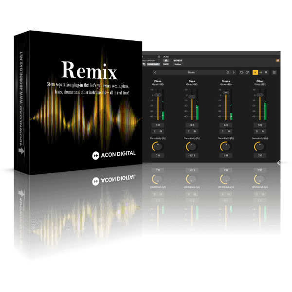 HDegy | برنامج Acon Digital Remix v1.0.1: أداة متقدمة لفصل العناصر الصوتية