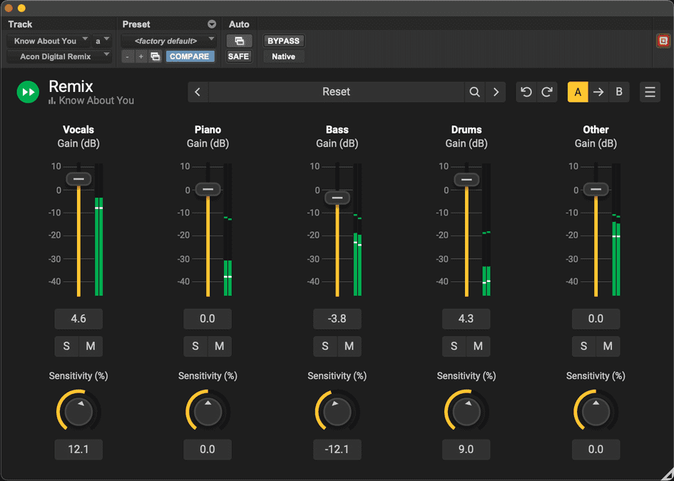 HDegy | برنامج Acon Digital Remix v1.0.1: أداة متقدمة لفصل العناصر الصوتية