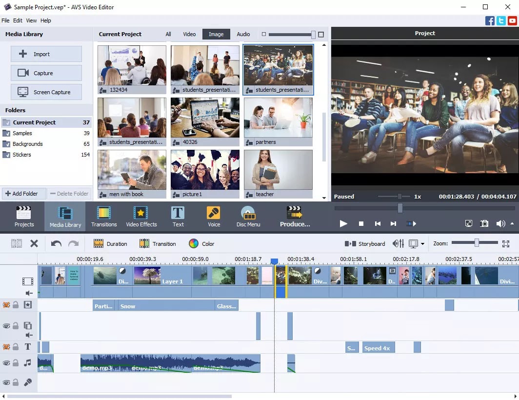 HDegy | برنامج AVS Video Editor v11.0.2.21: إبداع فيديو لا حدود له