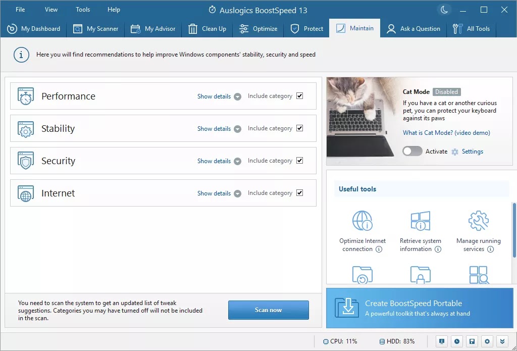 HDegy | برنامج Auslogics BoostSpeed Pro v13.0.0.8: الحل الأمثل لتسريع وتنظيف جهازك