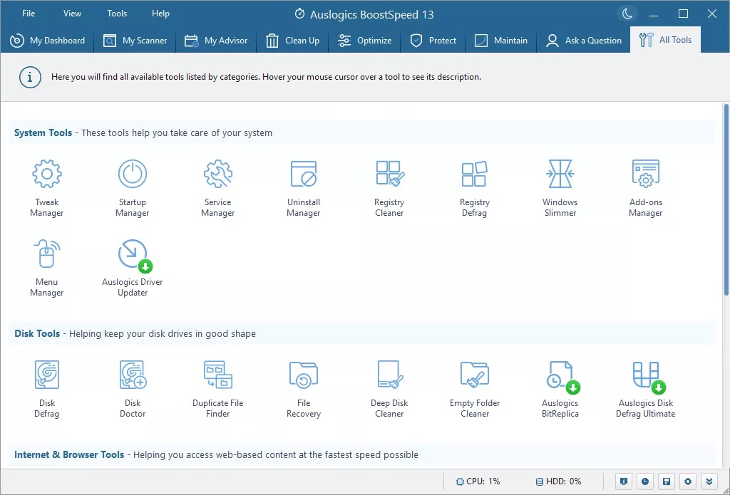 HDegy | برنامج Auslogics BoostSpeed Pro v13.0.0.8: الحل الأمثل لتسريع وتنظيف جهازك