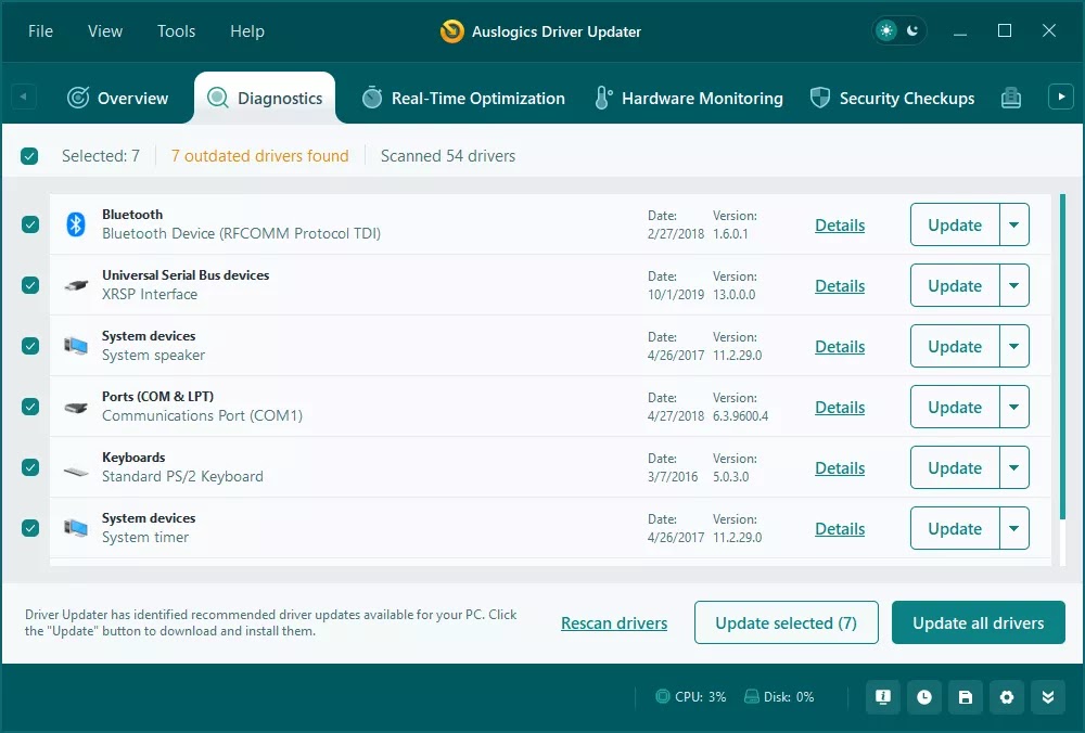 HDegy | برنامج Auslogics Driver Updater v2.0.1.1: الحل الأمثل لتحديث تعريفات جهازك