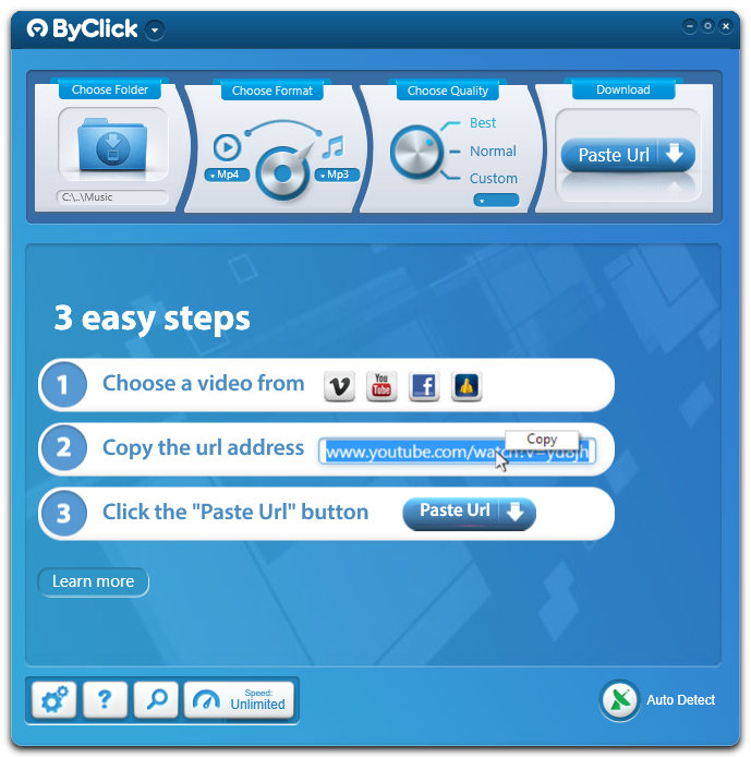 HDegy | برنامج ByClick Downloader v2.4.23: أداة تحميل الفيديوهات والصوتيات الاحترافية
