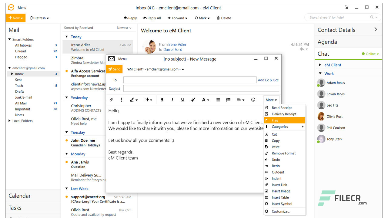 HDegy | برنامج eM Client Pro v10.1.5131: الحل الأمثل لإدارة بريدك الإلكتروني HDegy | برنامج eM Client Pro v10.1.5131: الحل الأمثل لإدارة بريدك الإلكتروني