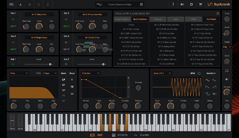 HDegy | برنامج IK Multimedia Syntronik 2 v2.1.1: عالم من الأصوات الاحترافية