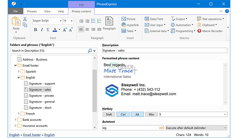 HDegy | برنامج PhraseExpress v17.0.113: شريكك المثالي لزيادة سرعة الكتابة