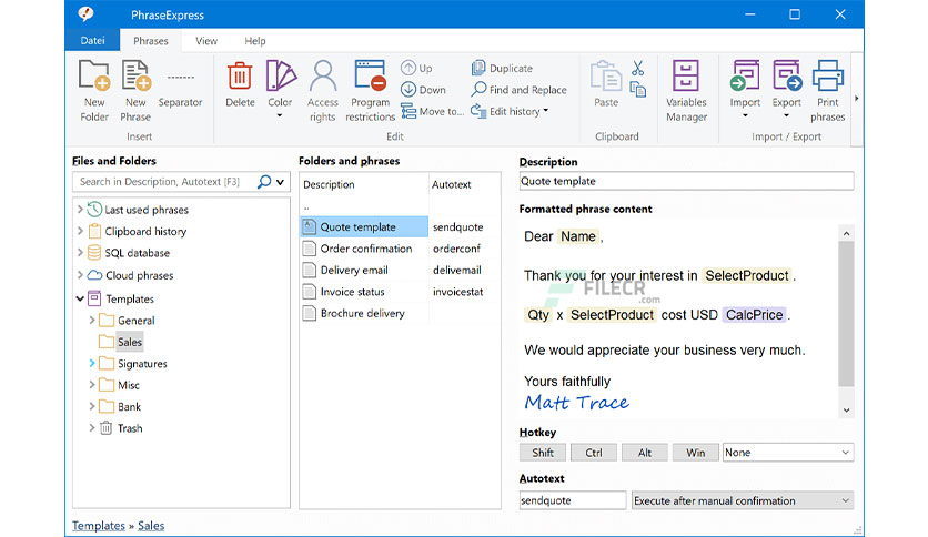 HDegy | برنامج PhraseExpress v17.0.113: شريكك المثالي لزيادة سرعة الكتابة