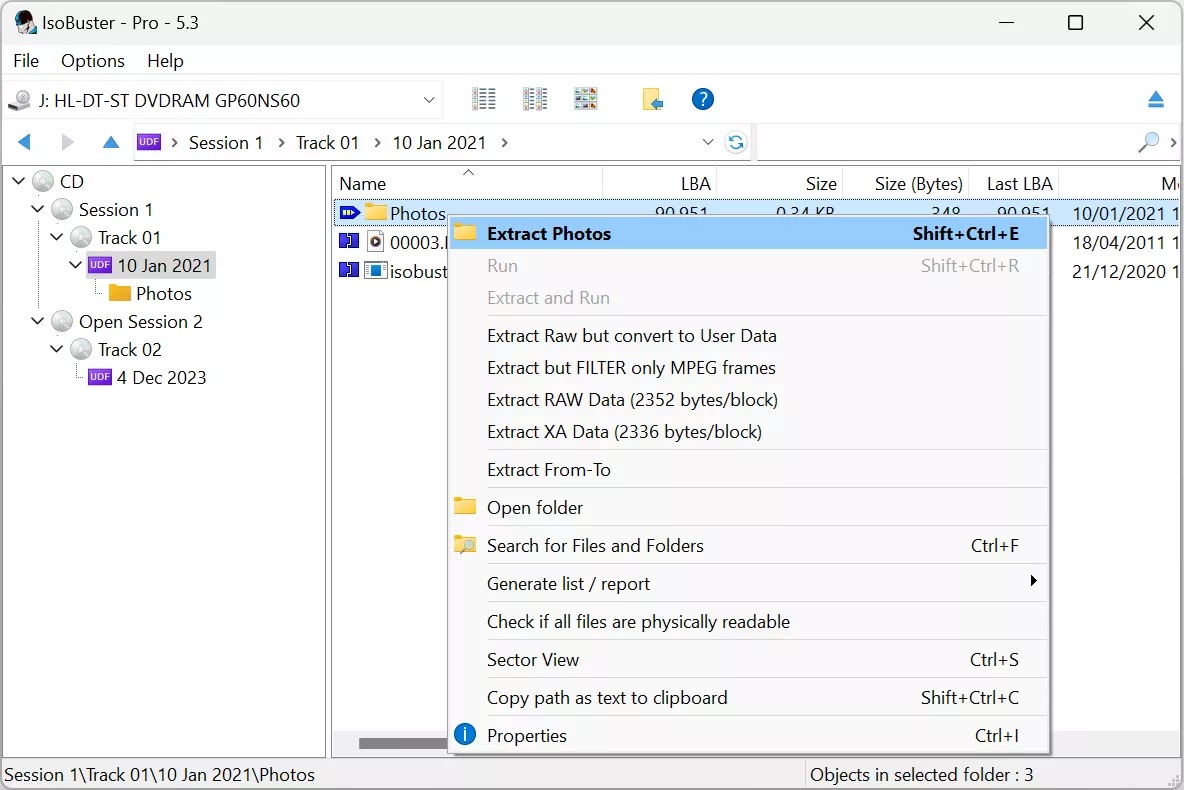 HDegy | برنامج IsoBuster Pro v5.6.0.0 Full version: أداة استعادة بياناتك المفقودة